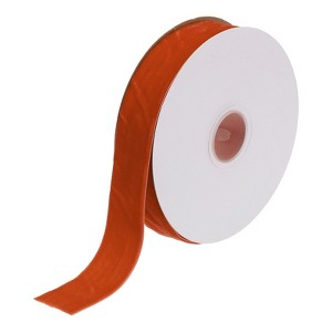 Unique Bargains Soft Single Face Spool Silky Velvet Ribbon for Bouquets DIY Crafts - 1 of 3