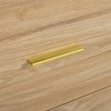 6 Drawer Double Dresser, Wide Chest Of Drawers With Golden Handles, Modern Wooden Storage Organizer For Bedroom Hallway Closet Living Room Nursery - 4 of 4