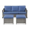 Buenhomino Outdoor Patio Furniture Sets, All-Weather PE Wicker Seating with Swivel Chairs, Sofas, Ottomans & Tables for Garden, Deck & Porch - 3 of 4