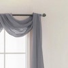 Olivia Gray Celine Decorative Sheer Curtain Scarf - 55" x 216" - Charcoal - 3 of 4
