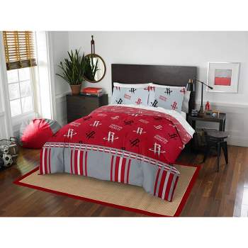 MLB Houston Astros Heathered Stripe Queen Bedding Set in a Bag - 3pc