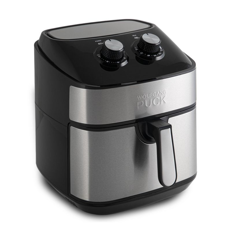 Wolfgang Puck 310oz Stainless Steel Air Fryer, Large Single Basket Design, Simple Dial Controls, 1 of 8
