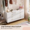 Fluted 8-Drawer Dresser, 54" Wide Modern Chest with Deep Storage, Large Double Dresser, TV Stand, Wooden Organizer for Bedroom, Living Room, Kids - 4 of 4