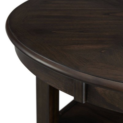 Taylor Dark Walnut Round Counter Height Dining Table