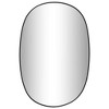Aghana Digitals Oval Black Matte Wall Mirror - Indoor Synthetic Glass, 15.7x23.6in, Minimalist - 2 of 4