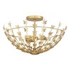 Savoy House Birch 3 - Light Semi-Flush Mount in  Burnished Brass - 4 of 4