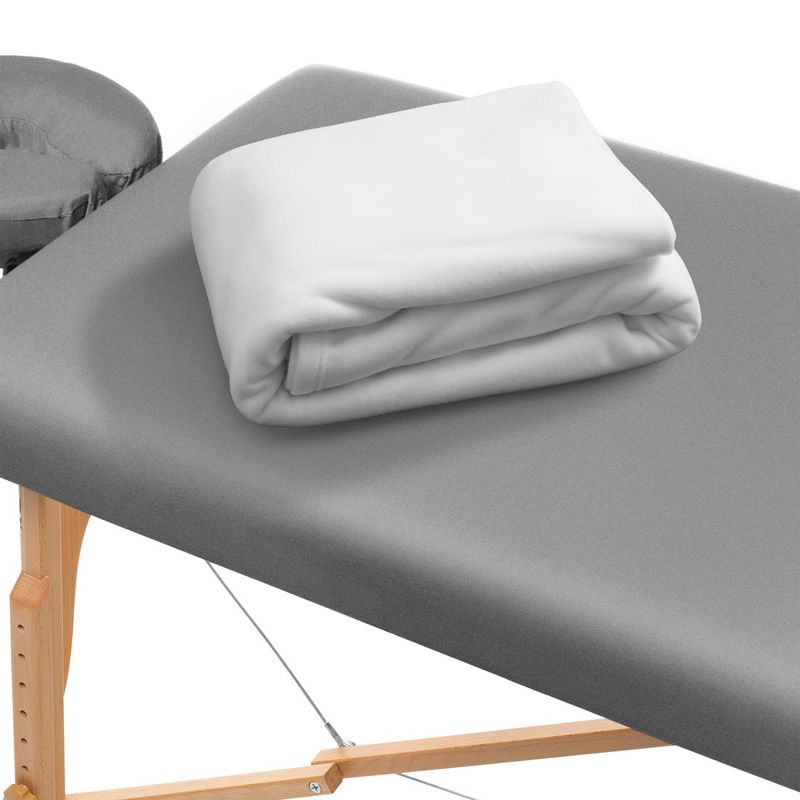 Saloniture Massage Table Blanket - 60” x 90” Polar Fleece Spa Throw, 3 of 8