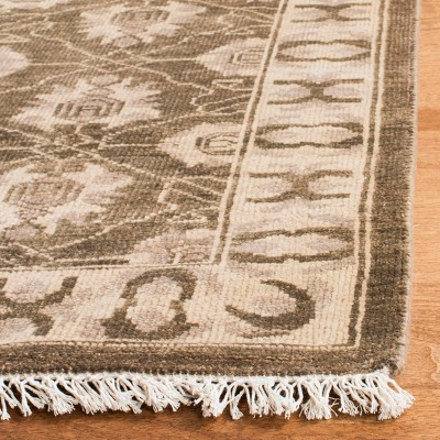 Elegance Gray 8' x 10' Hand-Knotted Wool Area Rug