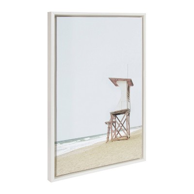 Sylvie Coastal Beach Lifeguard Tower Canvas Print, 36x27