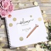 Paper Junkie Hardcover Scrapbook Wedding Guest Book Photo Album Square Spiral Bound Cardboard - 3 of 4