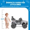 12V Kids Ride on Truck, 3 Speeds Electric Ride on Car with Parent Remote Control, Headlight, Music, Ride on Vehicle Toy for Kids Aged 3-8 - 2 of 4
