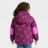 Toddler Girls' Bow 3-in-1 Snowplay Jacket - Cat & Jack™ Berry Purple - 2 of 2