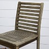 Solhome Emilio Grey-washed Farmhouse Wood Bar Chair - 3 of 4