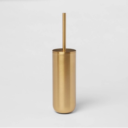 Elton Brushed Brass Toilet Brush + Reviews