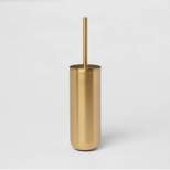 Brushed Brass Toilet Bowl Brush Gold - Threshold™