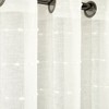 Lush Décor Farmhouse Textured Grommet Sheer Window Curtain Panel Single - 4 of 4