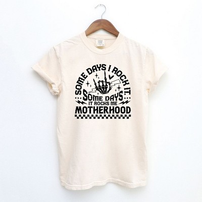 Simply Sage Market Women's I Rock Motherhood Short Sleeve Garment Dyed Tee