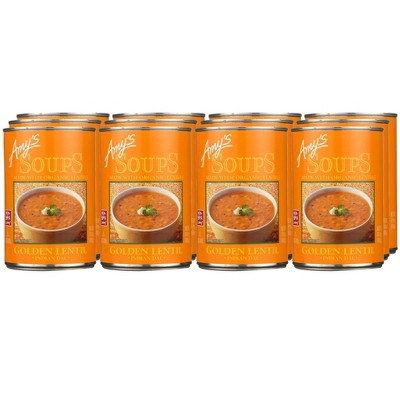 Amy's Organic Golden Lentil Soup - Case of 12/14.4 oz