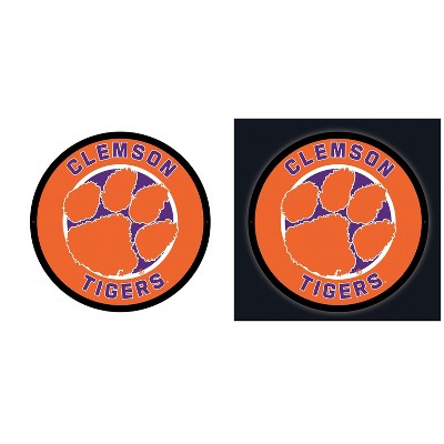 Evergreen Ultra-Thin Edgelight LED Wall Decor, Round, Clemson University- 23 x 23 Inches Made In USA