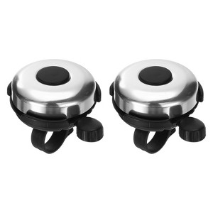 Unique Bargains Aluminum Loud Clear Sound Scooters Bicycle Bells 2 Pcs 2.3" - 1 of 4