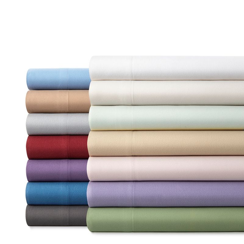 Micro Flannel Solid Color Deep Pocket Sheet Set by Shavel Home Products, 2 of 5