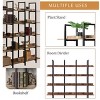 Grungis 5 Tier Decorative Bookshelf with Black Metal Frame,Storage Shelves for Living Room,Bedroom - 4 of 4