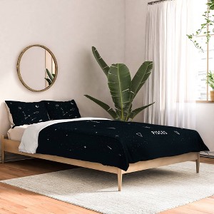 Cuss Yeah Designs Pisces Star Constellation Comforter Set - Deny Designs - 1 of 4