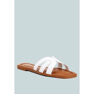 aura faux leather flat Womens sandals - 1 of 2