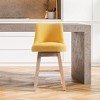 WestinTrends 26" Upholstered Swivel Counter Height Bar Stool - 2 of 4