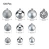 Unique Bargains Plastic Party Wedding Christmas Decorative Hanging Ornament Balls 2.4" 30 Pcs - 2 of 4