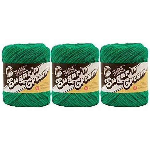 Lily Sugar'n Cream Yarn - Solids Super Size-Hot Green