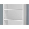 Bookshelf, Bookcase, Etagere, 5 Tier, 48"h, Office, Bedroom, White Laminate, Contemporary, Modern - 3 of 4
