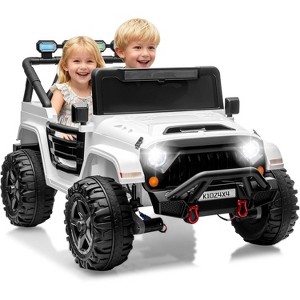 24V Ride on Toys for Kids, 2 Seater Electric Ride on Car w/Remote Control, 4 Powerful Motors, 4WD/2WD, 3 Speeds, Led Lights - 1 of 4