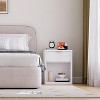 Bedside Table Nightstand with Bedside Storage,Bedroom Side Table and Organizer,Functional and Fluted Nightstand for Bedroom, Living Room, Home Office - 3 of 4