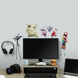 The Nightmare Before Christmas Peel and Stick Kids' Wall Decal - RoomMates: Vinyl, Self-Adhesive, 21 Pieces, Multicolored - 1 of 4
