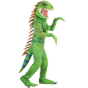HalloweenCostumes.com Adult Green Iguana Costume - 1 of 4