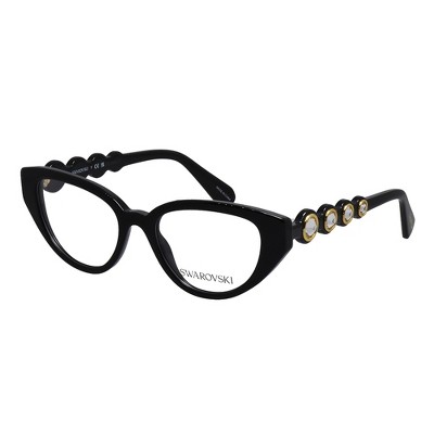 Swarovski SK 2024 1001 Womens Irregular Eyeglasses Black 50mm