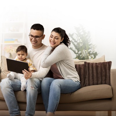 Luxurious Chocolate Faux Fur Throw Pillows Set of 2, 16" x 16"