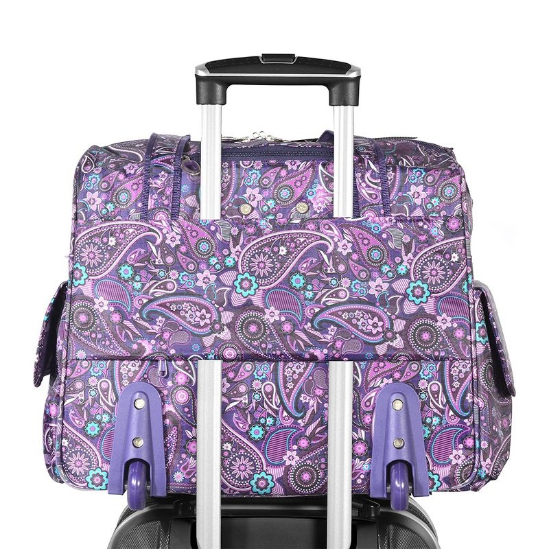 Olympia Deluxe Fashion Rolling Overnighter Luggage Suitcase, 5 of 6