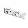 LED Modern 3 Light White Rotating Oval Acrylic with Chrome Base 21 Inch Vanity Light Over Mirror Lighting Fixture - 2 of 4