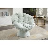 CAVINAS Oversized 360-Degree Swivel Accent Chair, Comfortable Lounge Chair, Barrel Papasan Chair for Living Room or Bedroom - 4 of 4