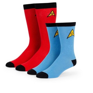 Ukonic Star Trek: The Original Series Spock Mens & Uhura Womens Sock Set | 2 Pairs - 1 of 4