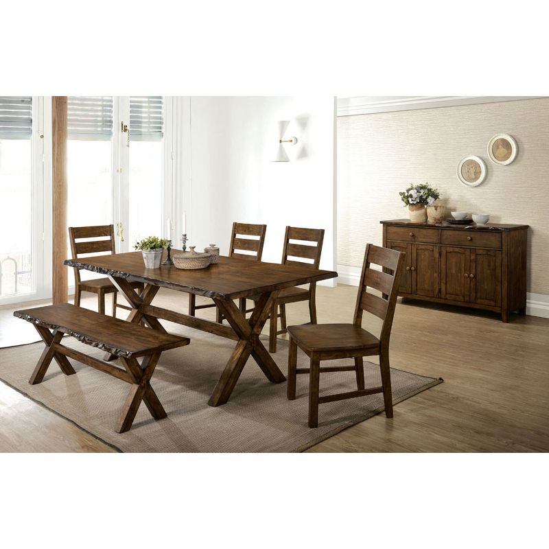 Kelley Rectangular Wood Dining Table Walnut - HOMES: Inside + Out, 3 of 8