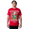 National Lampoon's Christmas Vacation Merry Clarkmas Men's Red Crew Neck Short Sleeve T-shirt - 2 of 4