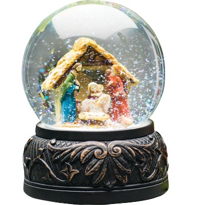 Sullivans Nativity Silent Night Musical Waterglobe 5"H Multicolored