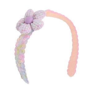 Unique Bargains Girl's Elegant Flower Headwraps 13.19"x2.17" 1 Pc - 1 of 3