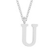 Slickblue Personalized Stainless Steel Initial Necklace, 16" Chain with 2" Extender, Rose Gold/Silver, Choose Letter I-Z - 3 of 3
