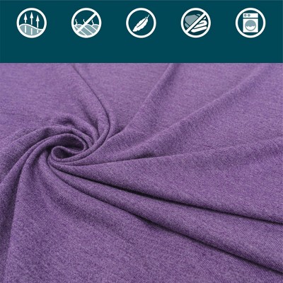Purple Microfiber Packable Travel Blanket with Carry Bag