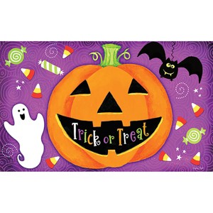Briarwood Lane Doormat 30x18 Indoor Outdoor Halloween Treats Jack O'lantern For Halloween Doormat - 1 of 4