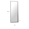 HomeRoots 66" Black Steel Framed Full Length Mirror - 3 of 4